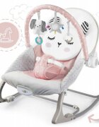 Ricokids Balansoar multifunctional cu vibratii panda 3 jucarii 7325 roz