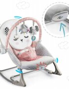 Ricokids Balansoar multifunctional cu vibratii panda 3 jucarii 7325 roz