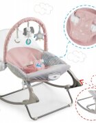 Ricokids Balansoar multifunctional cu vibratii panda 3 jucarii 7325 roz