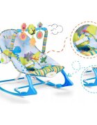 Ricokids Balansoar multifunctional cu vibratii si muzica 7302 Albastru