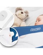 Ricokids Bariera de pat 150 x 42 x 35 cm Albastru