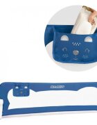 Ricokids Bariera de pat 150 x 42 x 35 cm Albastru
