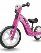 Ricokids Bicicleta copii din lemn fara pedale Roz roti spuma EVA de la 2 ani inaltimea scaunului 33-43 cm manere cauciucate scaun moale din spuma
