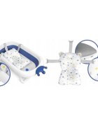 Ricokids Cadita de baie cu dop de scurgere si pernita inclusa albastru