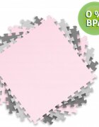 Ricokids Covoras de joaca puzzle 180 x 180 cm RozGri cu 9pieserealizat din spuma EVA inodoraantiderapantrezistent la apausor de curatatconfiguratii multipleutilizare cresegradinite