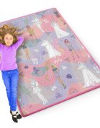 Ricokids Covoras din spuma pentru joaca si colorat cu markere incluse 120x90x03 cm Pink Style