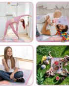 Ricokids Covoras din spuma pentru joaca si colorat cu markere incluse 120x90x03 cm Pink Style
