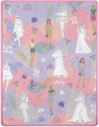 Ricokids Covoras din spuma pentru joaca si colorat cu markere incluse 120x90x03 cm Pink Style