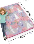 Ricokids Covoras din spuma pentru joaca si colorat cu markere incluse 120x90x03 cm Pink Style