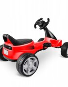 Ricokids Kart cu pedale si roti din plastic dur Gokart RK-595 Rosu
