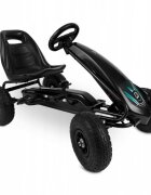 Ricokids Kart cu pedale si roti gonflabile gokart rk 590 negru
