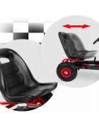 Ricokids Kart cu pedale si roti gonflabile Gokart rk 590 rosu