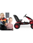 Ricokids Kart cu pedale si roti gonflabile Gokart rk 590 rosu