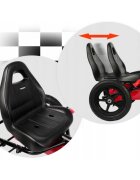 Ricokids Kart cu pedale si roti gonflabile gokart rk 592 rosu