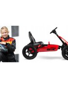 Ricokids Kart cu pedale si roti gonflabile gokart rk 592 rosu