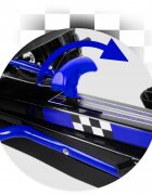 Ricokids Kart cu pedale si roti gonflabile Gokart rk 594 albastru