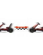 Ricokids Kart cu pedale si roti gonflabile Gokart rk 594 rosu