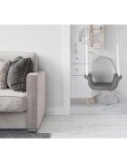 Ricokids Leagan de gradina convertibil 3in1 pentru copii Elefant GriAlb utilizare interiorexterior cu bara de protectie si spatar detasabilefranghii cu dimensiune reglabilasezut ergonomicsarcina maxima 30 kg