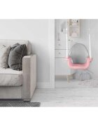 Ricokids Leagan de gradina convertibil 3in1 pentru copii Ursulet RozAlb utilizare interiorexterior cu bara de protectie si spatar detasabilefranghii cu dimensiune reglabilasezut ergonomicsarcina maxima 30 kg