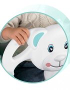 Ricokids Leagan de gradina convertibil 3in1 pentru copii Ursulet TurcoazAlb utilizare interiorexterior cu bara de protectie si spatar detasabilefranghii cu dimensiune reglabilasezut ergonomicsarcina maxima 30 kg