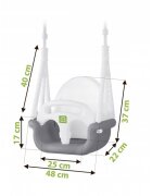 Ricokids Leagan de gradina gri cu alb