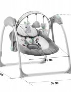 Ricokids Leagan electric cu muzica 7321 Gri