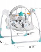 Ricokids Leagan electric cu muzica 7326 Turcoaz