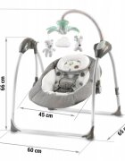 Ricokids Leagan electric cu muzica Premium 7322 Gri