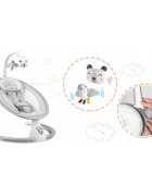 Ricokids Leagan electric cu vibratii muzica si jucarii Gri