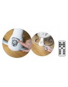 Ricokids Leagan electric cu vibratii muzica si jucarii Gri