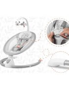 Ricokids Leagan electric cu vibratii muzica si jucarii Gri