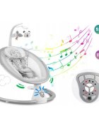 Ricokids Leagan electric cu vibratii muzica si jucarii Gri