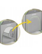 Ricokids Patut pliabil cu un nivel pentru copii pliere compactausa de acces cu fermoarroti cu franehusa transport si saltea pliabila incluse Verde