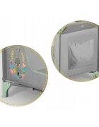 Ricokids Patut pliabil cu un nivel pentru copii pliere compactausa de acces cu fermoarroti cu franehusa transport si saltea pliabila incluse Verde