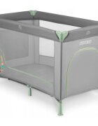 Ricokids Patut pliabil cu un nivel pentru copii pliere compactausa de acces cu fermoarroti cu franehusa transport si saltea pliabila incluse Verde