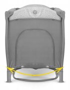 Ricokids Patut pliabil RK-242 gri cu intrare laterala bara de jucarii organizator si plasa de insecte