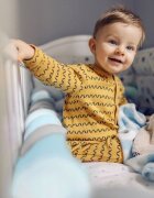 Ricokids Protectie laterala impletita pentru patut cu umplutura antialergica 2metri din plus AlbastruGri