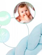 Ricokids Protectie laterala impletita pentru patut cu umplutura antialergica 3metri din plus Albastru