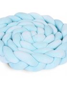 Ricokids Protectie laterala impletita pentru patut cu umplutura antialergica 3metri din plus Albastru