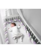 Ricokids Protectie laterala impletita pentru patut cu umplutura antialergica 3metri din plus MovGri