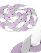 Ricokids Protectie laterala impletita pentru patut cu umplutura antialergica 3metri din plus MovGri