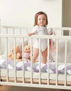 Ricokids Protectie laterala impletita pentru patut cu umplutura antialergica 3metri din plus MovGri