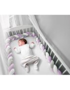 Ricokids Protectie laterala impletita pentru patut cu umplutura antialergica 3metri din plus MovGri