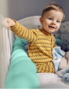 Ricokids Protectie laterala impletita pentru patut Mint 3metriinaltime 11.5 cm din plus cu umplutura antialergica