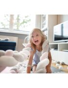 Ricokids Protectie laterala pentru patut impletita 2 m albastru