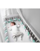 Ricokids Protectie laterala pentru patut impletita 3 m 722102 verde