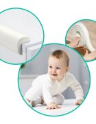 Ricokids Rola protectie multifunctionala din spuma pentru margini si muchii 2m Alb