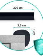 Ricokids Rola protectie multifunctionala din spuma pentru margini si muchii 2m Negru