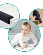 Ricokids Rola protectie multifunctionala din spuma pentru margini si muchii 2m Negru