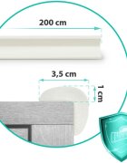 Ricokids Rola protectie multifunctionala din spuma pentru margini si muchii 6m Alb